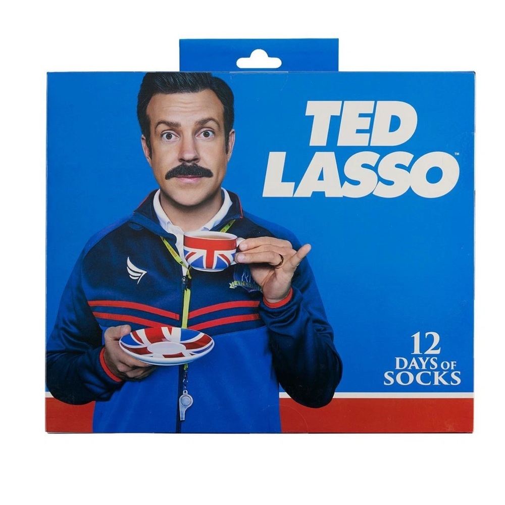 Ted Lasso 12 Days of Socks Gift Set Low Cut And Crew Shoe Size 6-12 NWT NIB